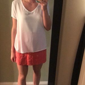 White short sleeve blouse